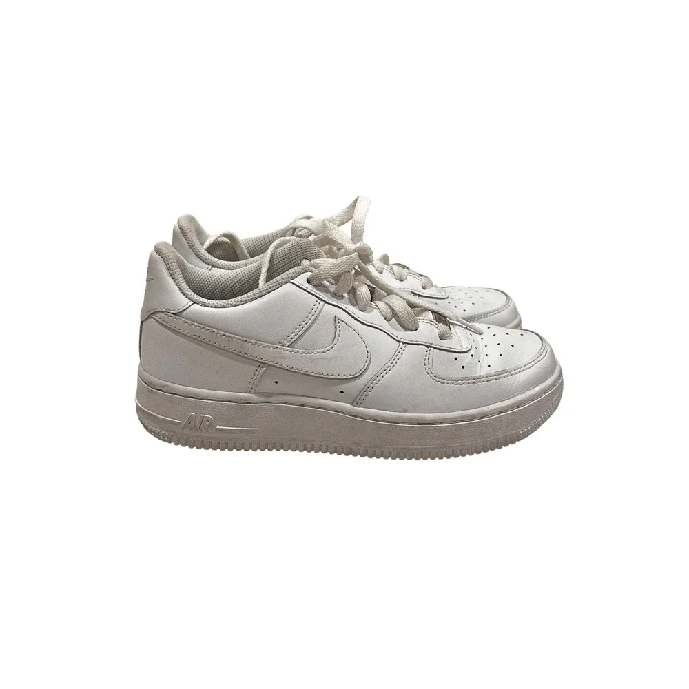 Nike Air Force 1 Low White Kids Sneakers 314192-117 Size 4.5Y